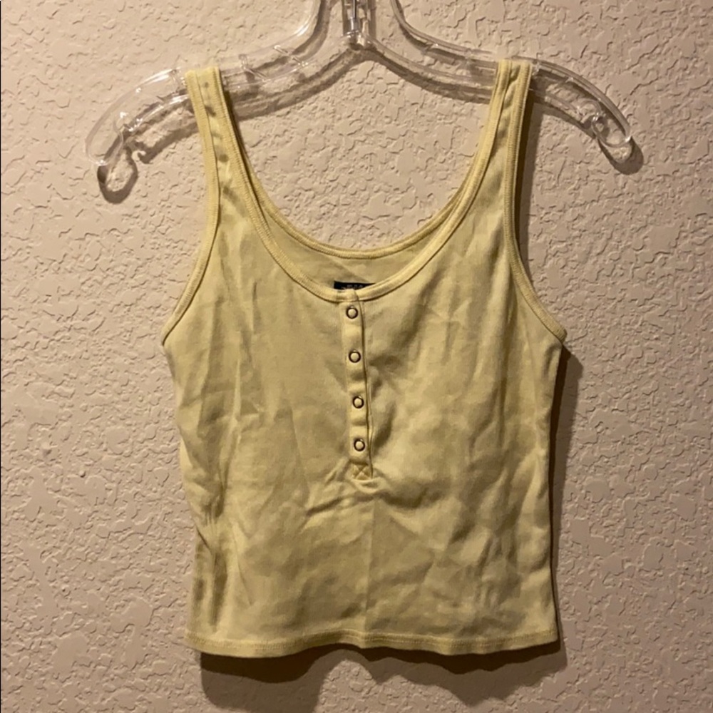Yellow crop top